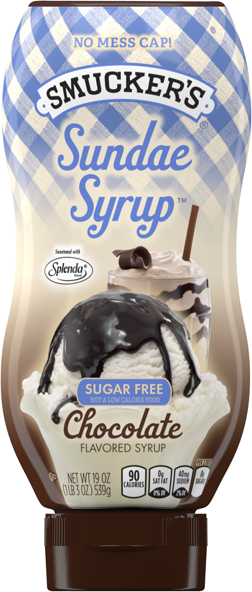 Sugar Free <strong>sundae - Smucker's Sundae Syrup Sugar Free (511x1200), Png Download