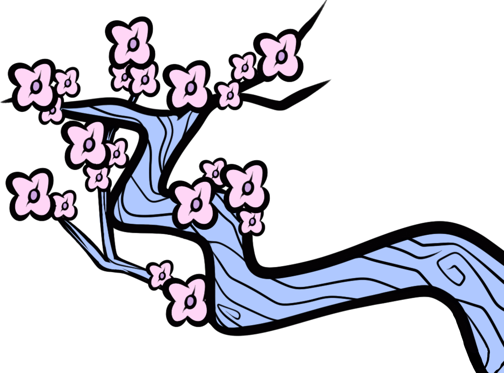 Example Zps2zkomz2z - Plum Blossom (1000x740), Png Download