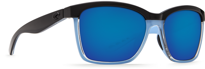 Costa Anaa Womens Sunglasses - Costa Del Mar Anaa Blue Mirror Glass 580g Shiny... (700x350), Png Download