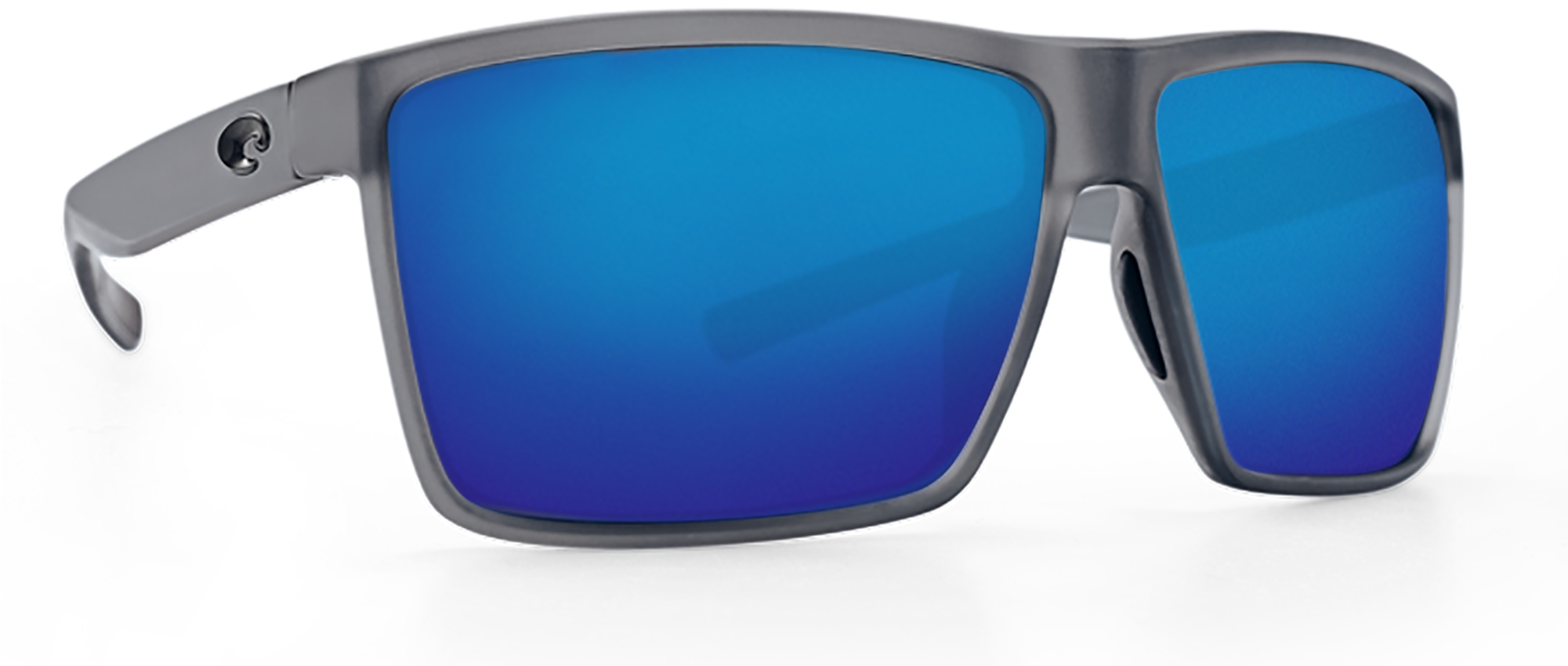 Costa Del Mar Rincon Sunglasses In Smoke Crystal, Tr-90 - Rincon Smoke Crystal Sunglasses With Blue Mirror Lens (2000x1000), Png Download
