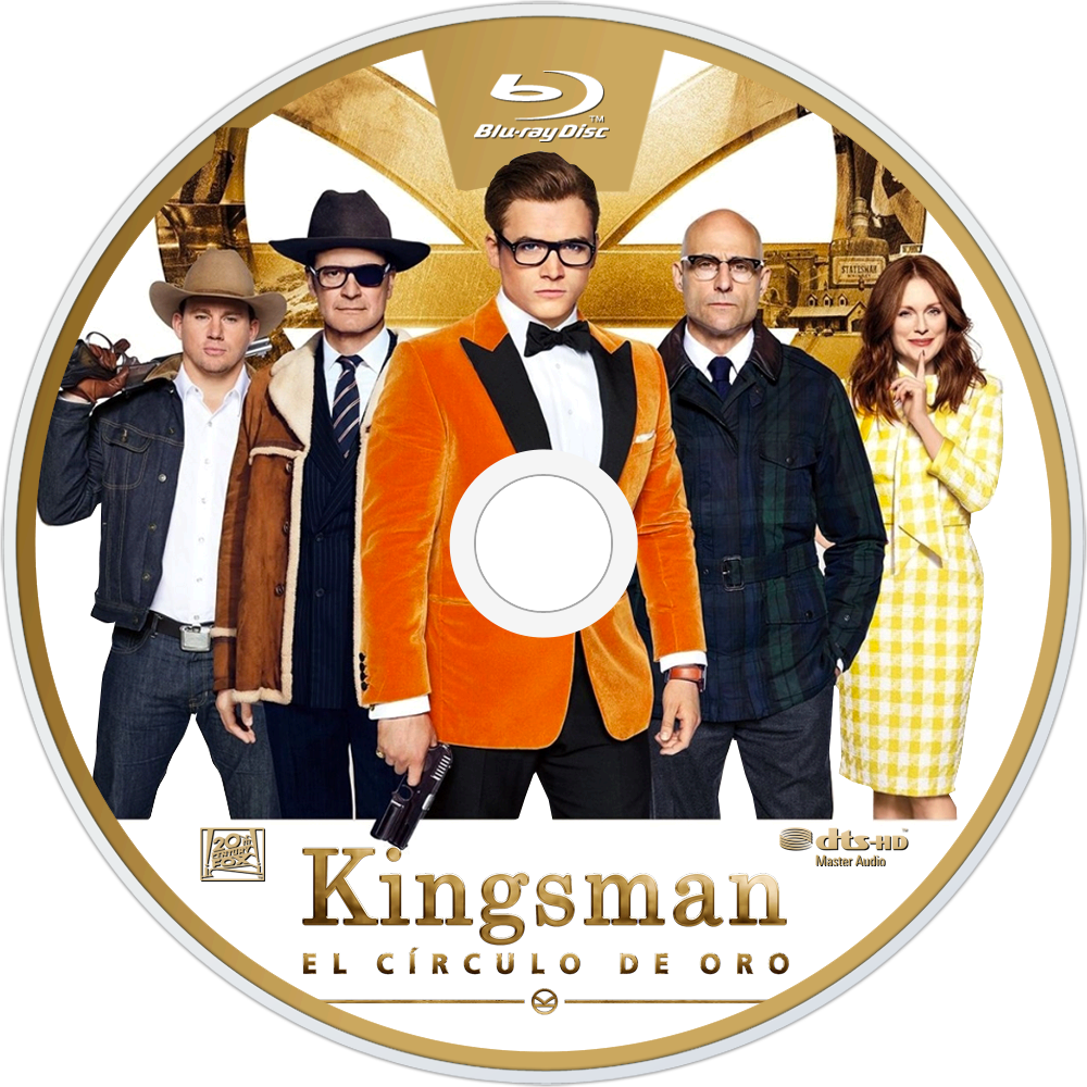 The Golden Circle Bluray Disc Image - Kingsman: The Golden Circle (1000x1000), Png Download
