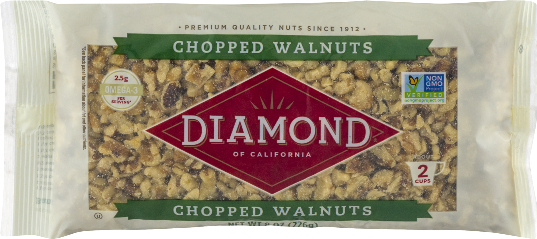 Diamond Of California Shelled Walnuts - 24 Oz Bag (1800x1800), Png Download