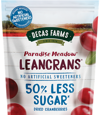Decas Farms Paradise Meadow Leancrans Dried Cranberries, - Natural Foods (400x400), Png Download