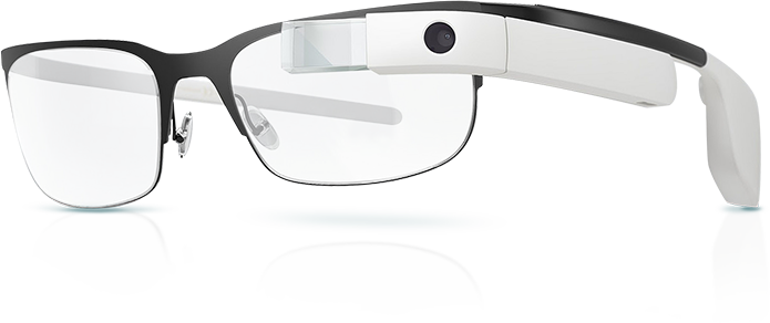 Google Glass - Lunette Du Futur Png (695x292), Png Download