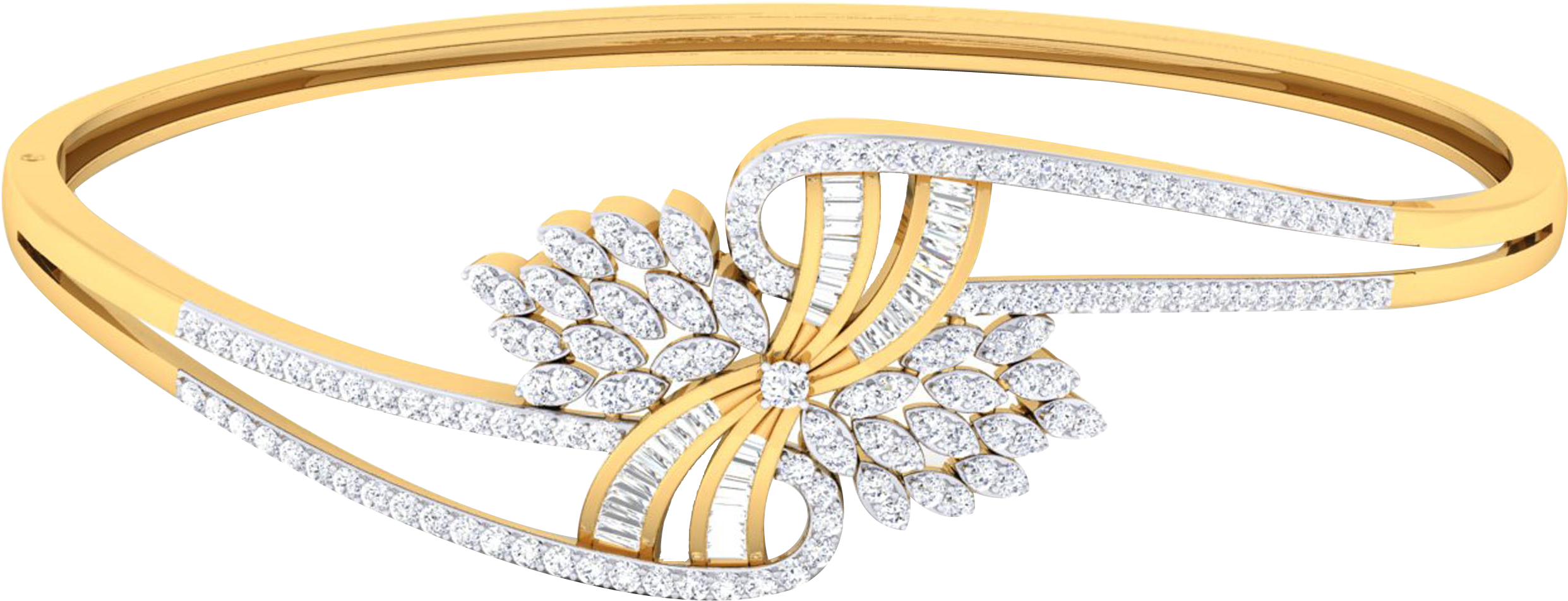 Evelina Diamond Bracelet - Bangle (3840x2160), Png Download