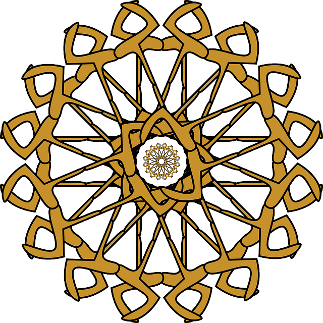 Rosette, Abstract, Circle, Color, Wheel, Yellow, Golden - Darts Movie (640x640), Png Download