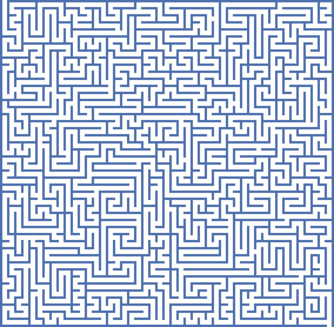 어려운 미로 찾기 프린트 (1125x1101), Png Download