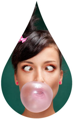 Gota De Agua Transparente - Chewing Gum Sexy (400x400), Png Download