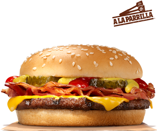 Nuestra Hamburguesa Queso Bacon, Una Hamburguesa De - Burger King 5 For $4 (500x540), Png Download