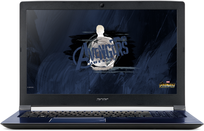 Bearing The Star And Shield Of Captain America Is The - Acer Aspire 6 Captain America (1024x737), Png Download