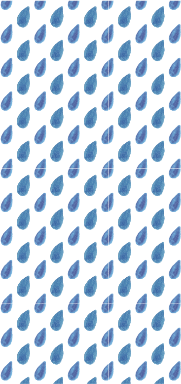 Vinilo Mampara Gotas De Agua - Polka Dot (375x776), Png Download