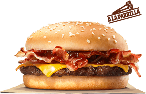 Hamburguesa Con Queso Y Tocino (500x540), Png Download