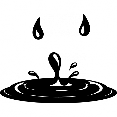 Gota De Agua Vinilo (445x445), Png Download