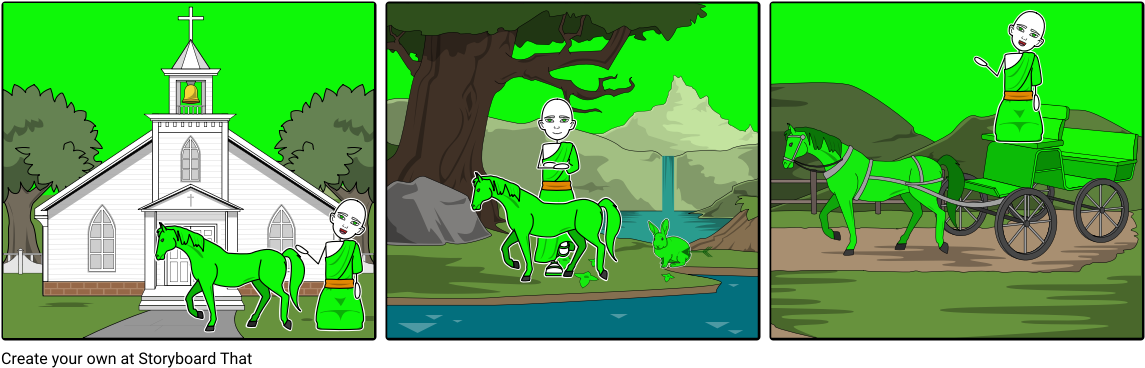 Monk - Cartoon (1164x385), Png Download