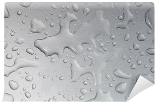 Detalle De Gotas De Agua Sobre Superficie Metalica - Relief (400x400), Png Download