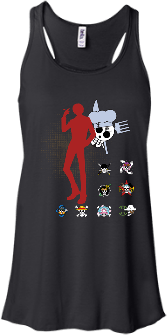 One Piece Sanji Ladies Tee - One Piece Sanji Tee (1155x1155), Png Download