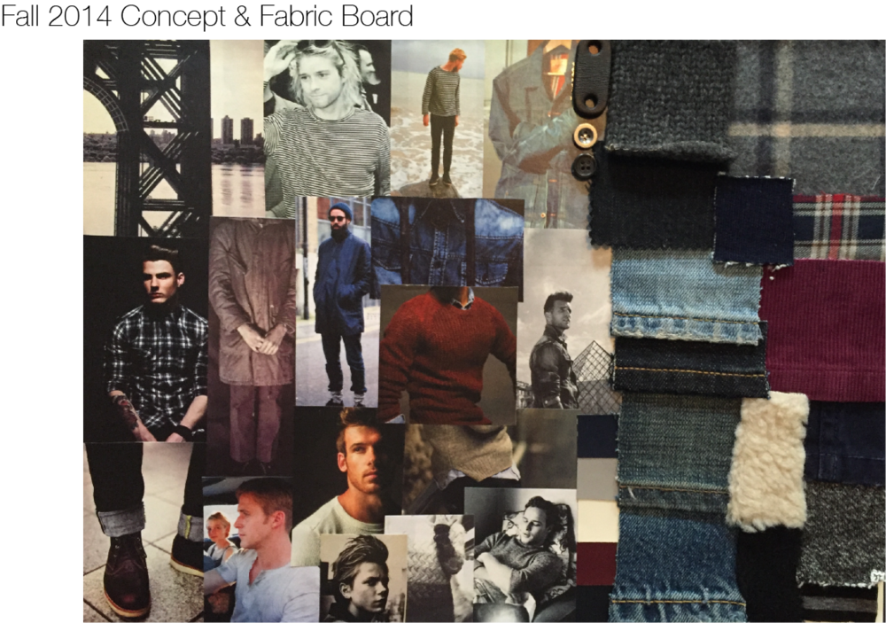 Fall 14 Concept And Fabric Board (1000x703), Png Download