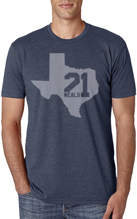 Texas State Outline Shirt - Blue Next Level Shirt (439x700), Png Download