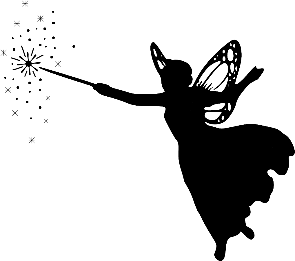 Fairy Godmother Silhouette Cinderella (1100x1000), Png Download