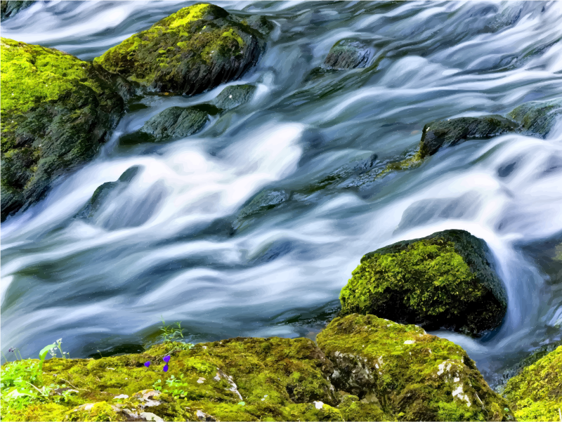 Medium Image - フリー 素材 写真 渓流 (800x601), Png Download