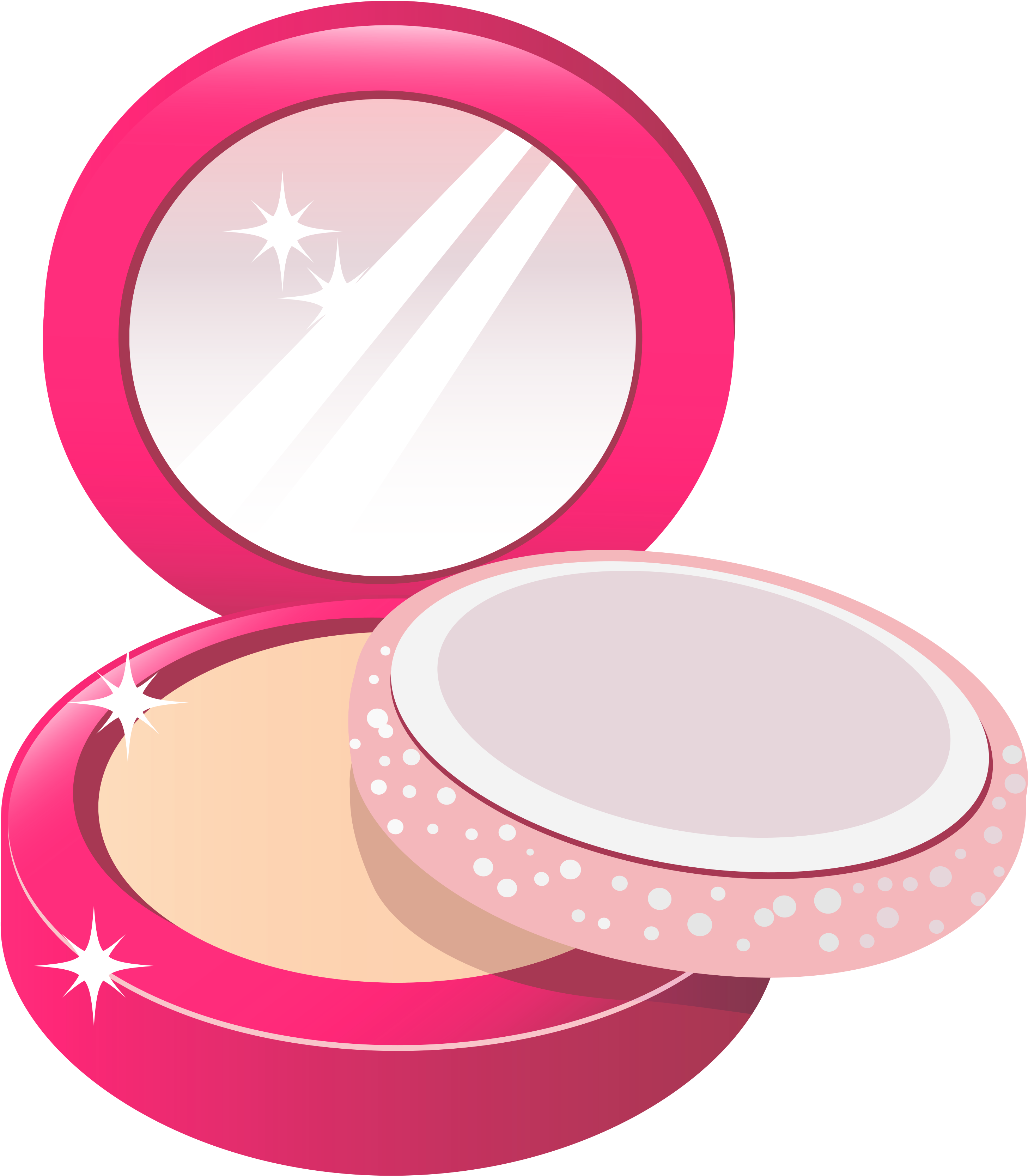 Face Powder Png Clipart Picture - Cosmetics Clipart Png (3180x3608), Png Download