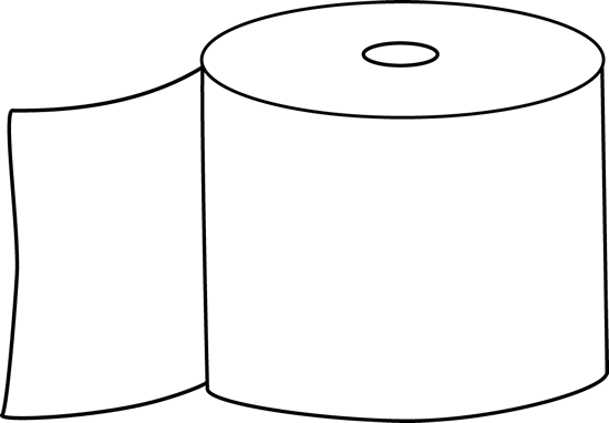 Png Transparent Download Cilpart Pleasurable Ideas - Toilet Paper Black And White (550x382), Png Download