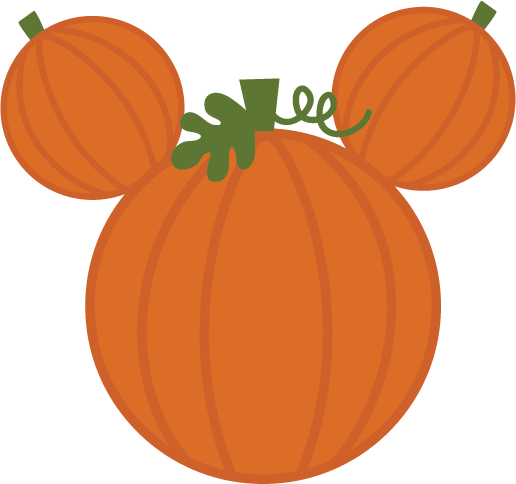 Mickey Ears Png - Mickey Ears Pumpkin Svg (516x484), Png Download