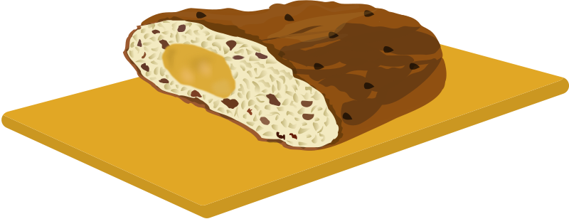 Stollen Clip Art (800x308), Png Download