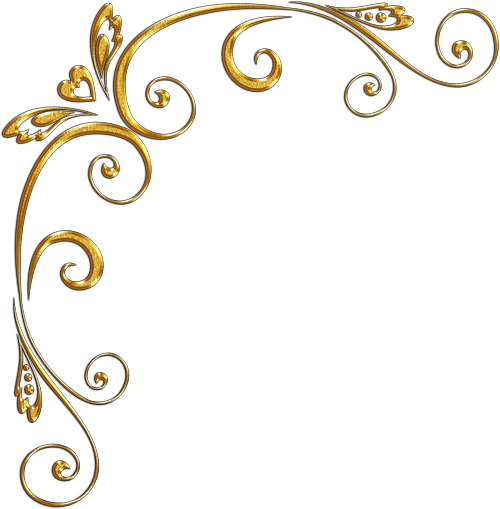 Photo Album Corners Png - Золотые Уголки Для Фотошопа (500x509), Png Download