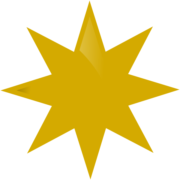 Large Gold Star Clipart - Star Png (600x600), Png Download