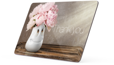 T040118 Schnittenbrettchen Thank You 04 - Fiftyeight (ge) Schnittenbrettchen Thank You Plastic (416x416), Png Download