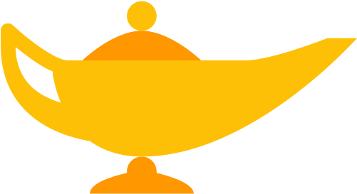 Genie Lamp Genie Icon (500x500), Png Download