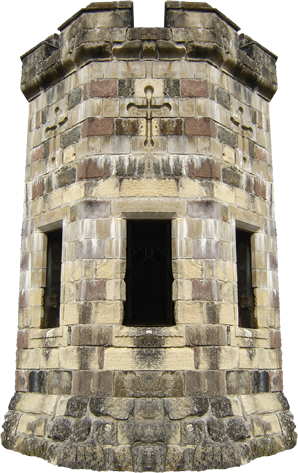 Castle-083 - Baptistery (298x473), Png Download
