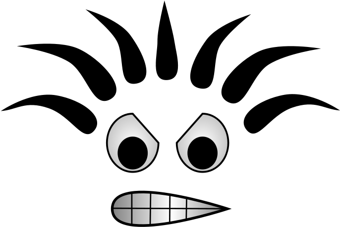 Anger Clipart Mouth - Funny Face Cartoon Png (600x401), Png Download