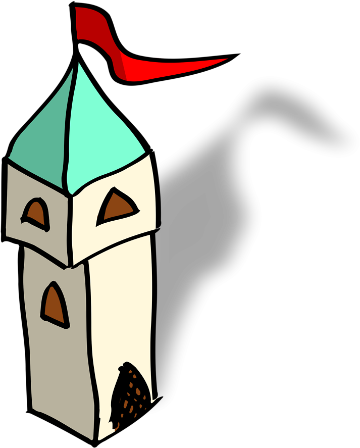 Castle Clip Tower - Tower Clip Art (958x958), Png Download