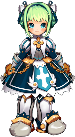 Holy - Grand Chase Holy (450x590), Png Download
