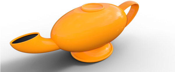 S Magic Lamp - Teapot (600x280), Png Download