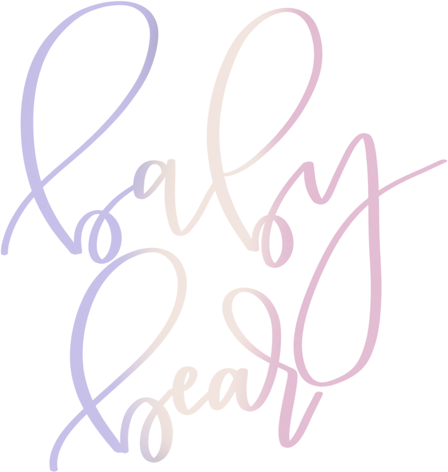 Baby Bear - Calligraphy (1500x1200), Png Download