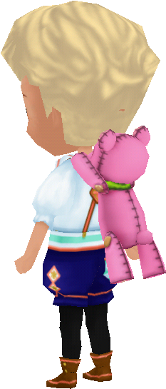 Pink Baby Bear - Fictional Character (239x550), Png Download