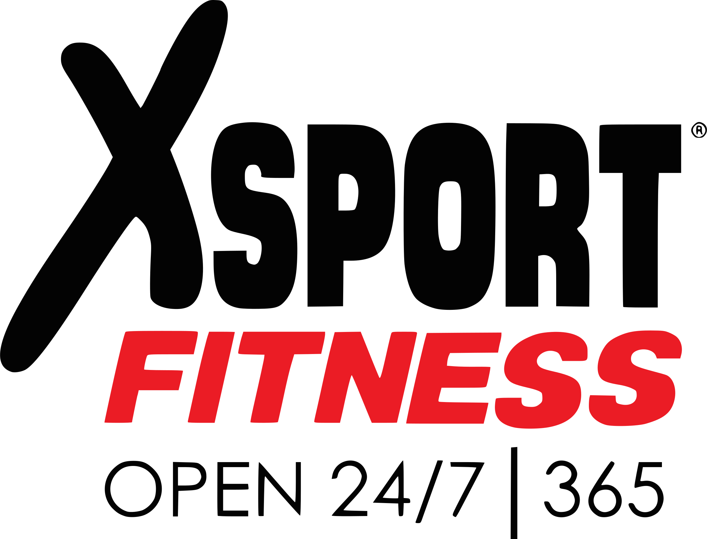 Xsport Fitness Logo Png Transparent - Xsport Fitness (2400x1830), Png Download