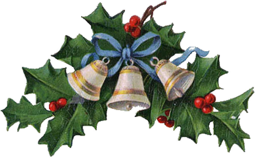 Graphics And Images Vintage Retro Victorian Modern - Christmas Bells Clip Art (1024x658), Png Download