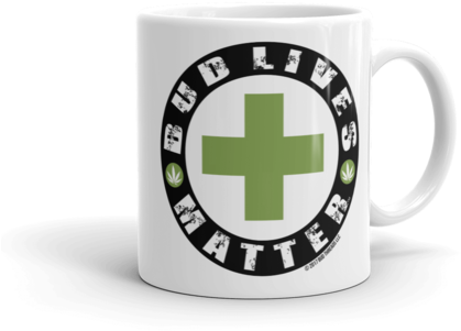 Bud Lives Matter-green Cross Mug - Coffee Cup (480x480), Png Download