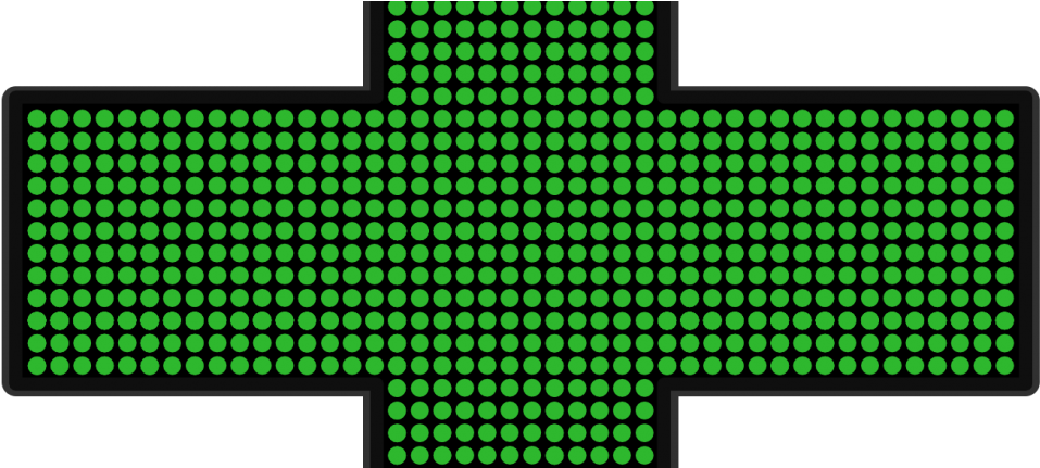 Use - Led Cross Png (1000x430), Png Download