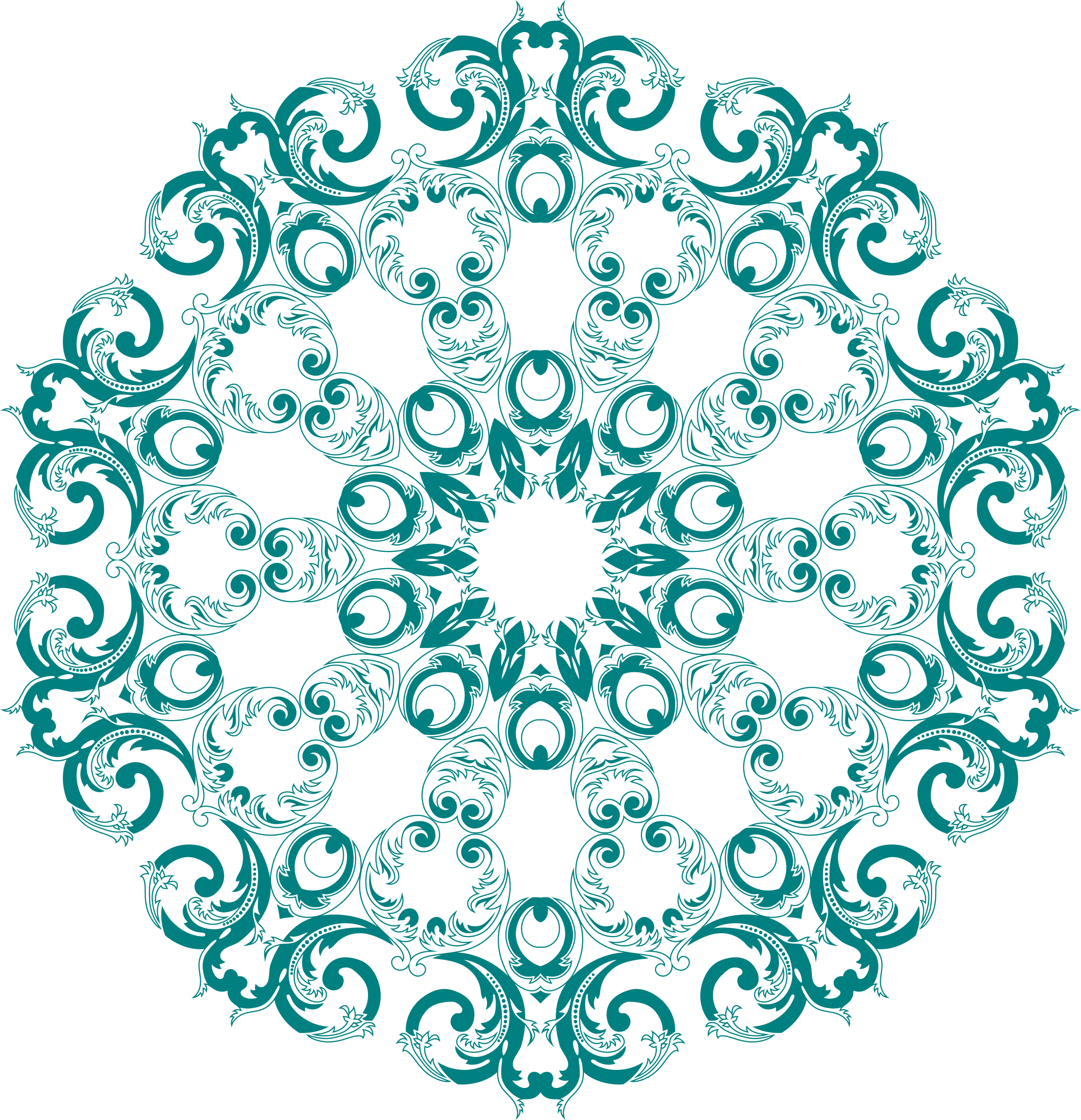 This Free Icons Png Design Of Vintage Floral Design (2262x2344), Png Download