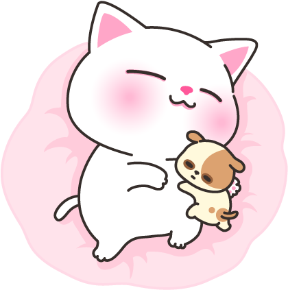 Sleeping Cat, Cat's Melody - Cat Yawns (454x454), Png Download
