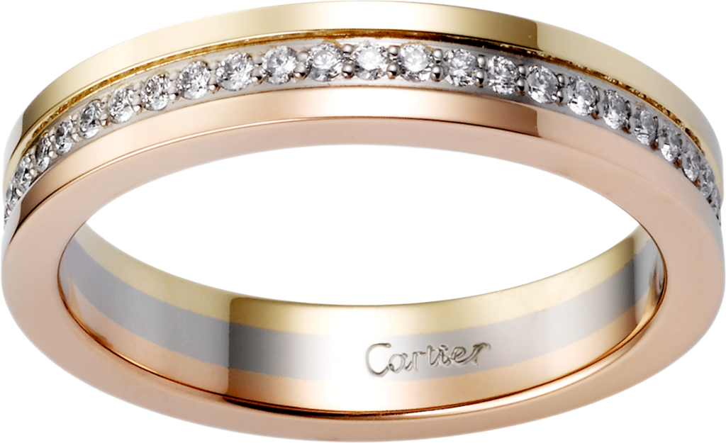 Wedding Ring Clipart Png - Cartier Wedding Ring (540x329), Png Download