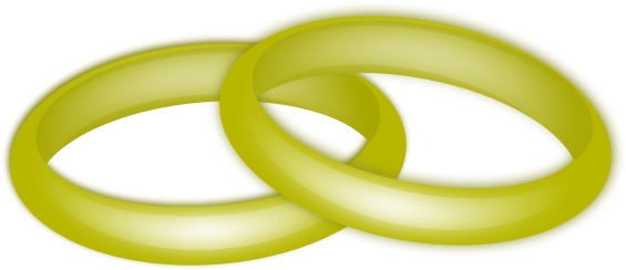 Wedding Rings Clipart Png For Web (600x424), Png Download