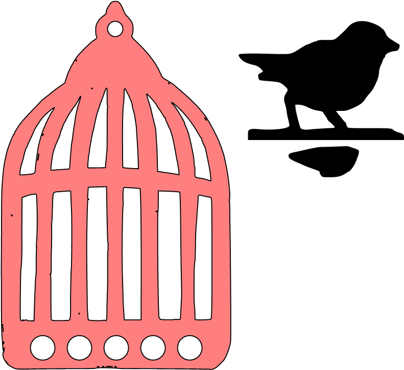 Paper This And That - Bird Cage Svg (811x744), Png Download