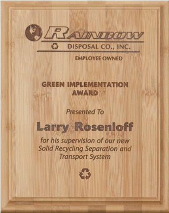 Bamboo Plaque Laser Engraved - Custom Bamboo Plaque (7"x9"), Promotional Products (456x456), Png Download