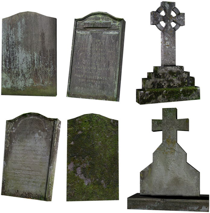 Tombstone, Grave, Cemetery, Gravestone, Graveyard, - Tombstone (730x720), Png Download